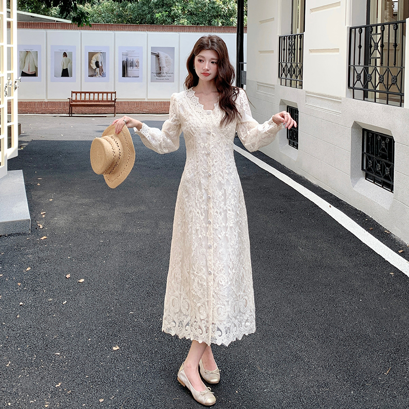 french-style-long-sleeve-a-line-midi-dress-for-women_1 French Style Long Sleeve A-Line Midi Dress for Women